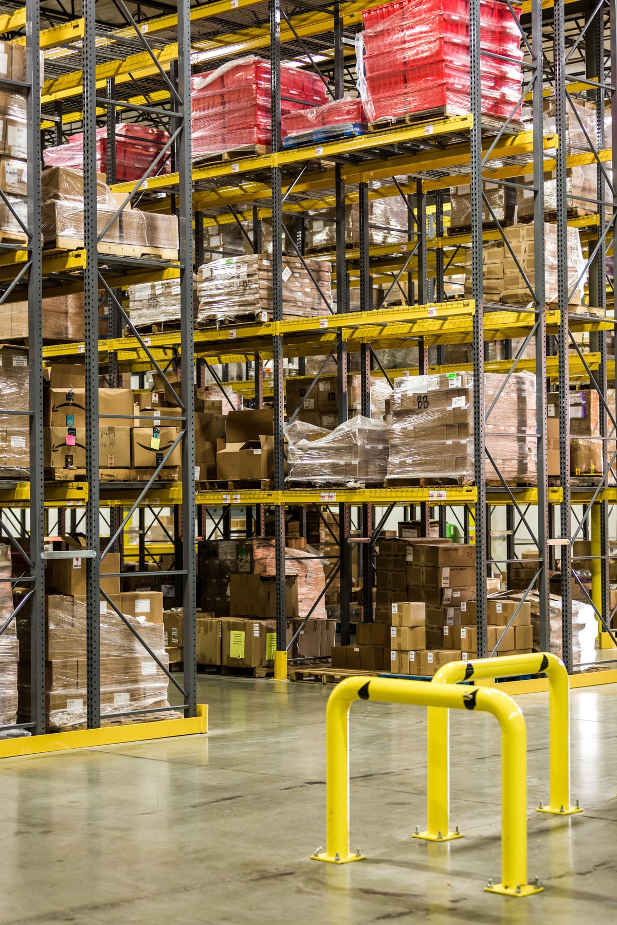 Illustrative modern fulfilment warehouse